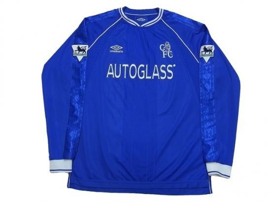 チェルシー(Chelsea)99-01 H #25 ゾラ(Zola)長袖 - USEDサッカー