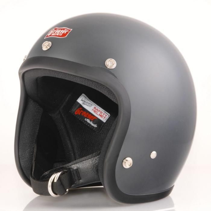 GREASER【グリサー】60's PLAIN (ジェットヘルメット)ガンシップグレー