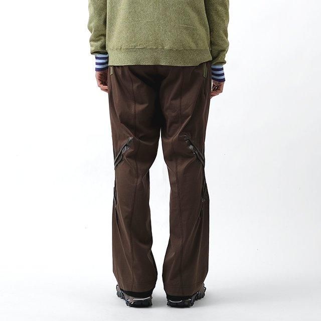 KIKO KOSTADINOV ALEC K-DART JERSEY TROUSER #BROWN / BLACK & GREEN