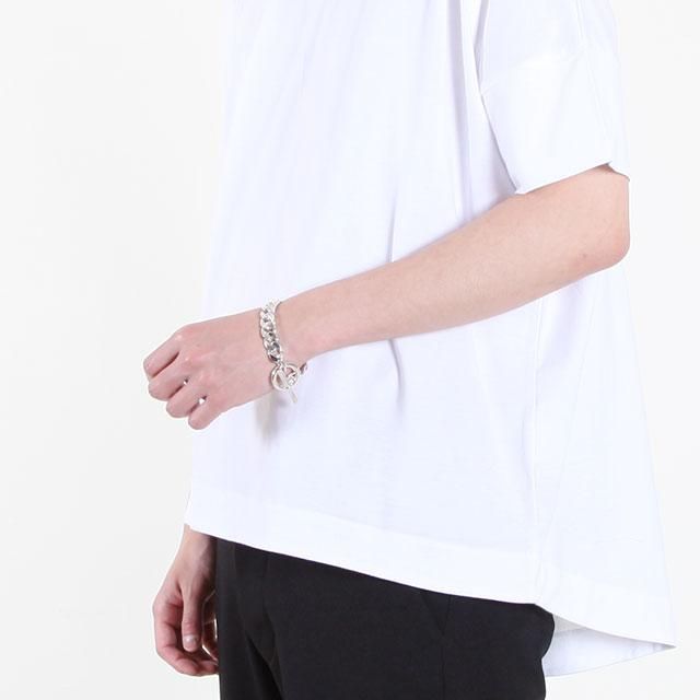 LAVER 11mm Curb Chain T Bar Bracelet [no.18]｜Silver and Gold