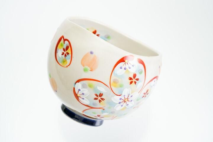 いっぷく碗 花想い 紺/虚空蔵窯