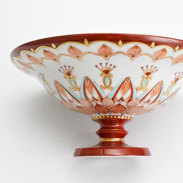 台皿 赤絵金襴花小紋 / 高 聡文 ｜九谷焼の販売専門店 陶らいふ