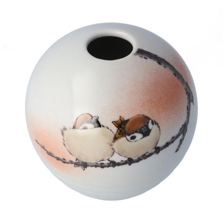 一輪生（丸型）二雀図 / 中村陶志人 （化粧箱入り） - 和食器の通販