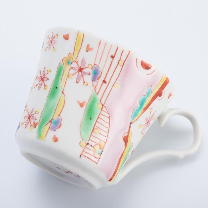 カップ＆ソーサー 花のカーテン/銀舟窯