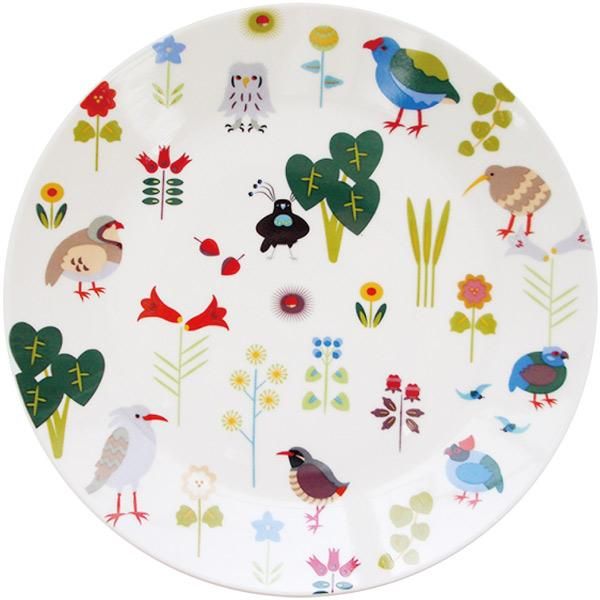 パスタプレート【地面の鳥】 - 小鳥の雑貨・洋服デザイン【KOTORITACHI】