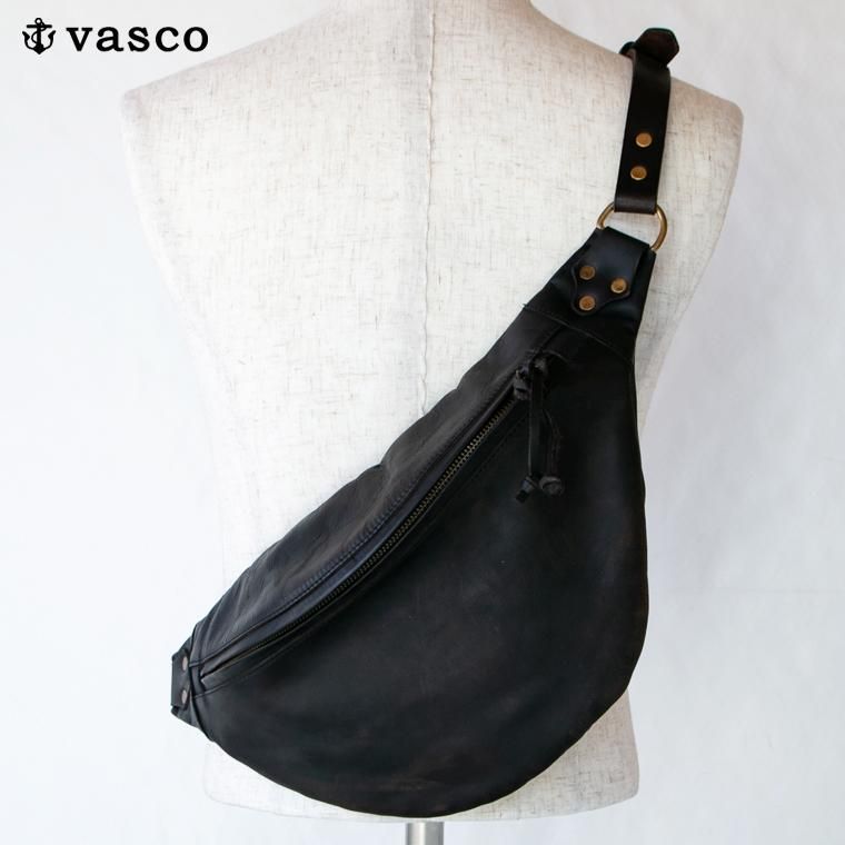 ヴァスコ VASCO レザーウエストバッグ LEATHER WAIST BAG VS-243L ブラック