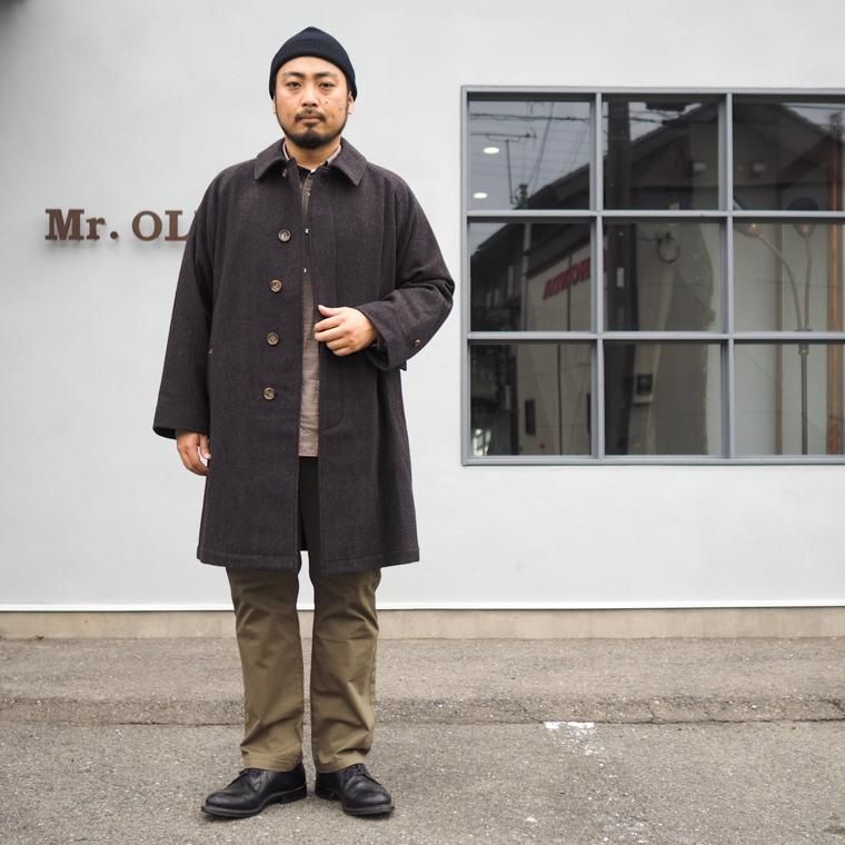 ワーカーズ WORKERS K&T H バルカラーコート Bal Collar Coat, ダーク