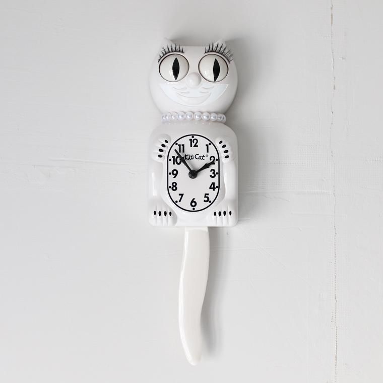 キットキャットクロック Kit-cat Klock 時計 壁掛け時計 ホワイト
