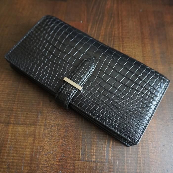 二つ折り長財布 - 馬車道今井 since1890 クロコダイル革専門オンライン