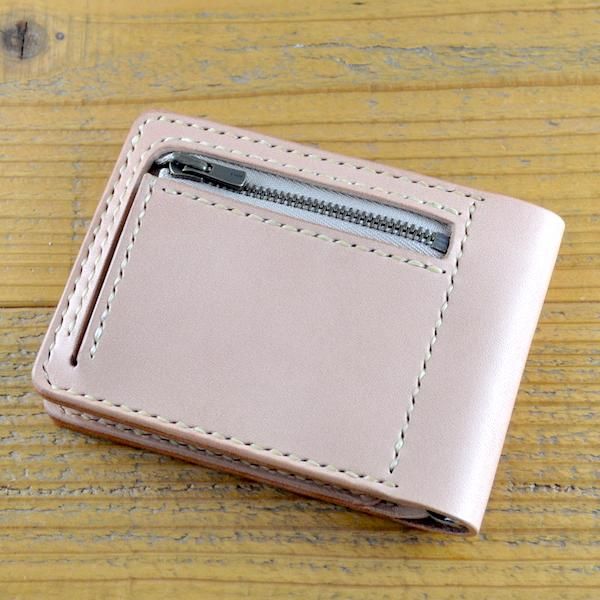 ショートウォレット・マネークリップ SWM03 [栃木レザー使用二つ折り