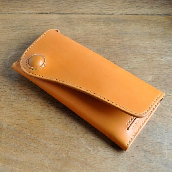 栃木レザー使用] レザー財布 (ロングウォレット) レザーストーン TYPE3