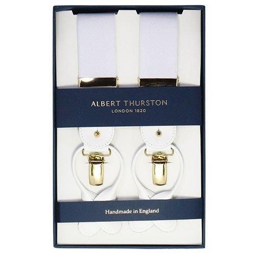 ALBERT THURSTON アルバートサーストン サスペンダー ホワイト 白
