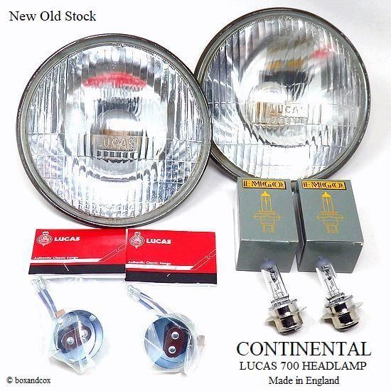 NOS LUCAS CONTINENTAL 700 HEADLAMP/ルーカス コンチネンタル ヘッド