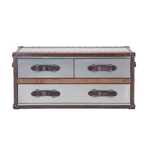 Stonyhurst Small Coffee Table：Brushed-steel / ストニーハースト