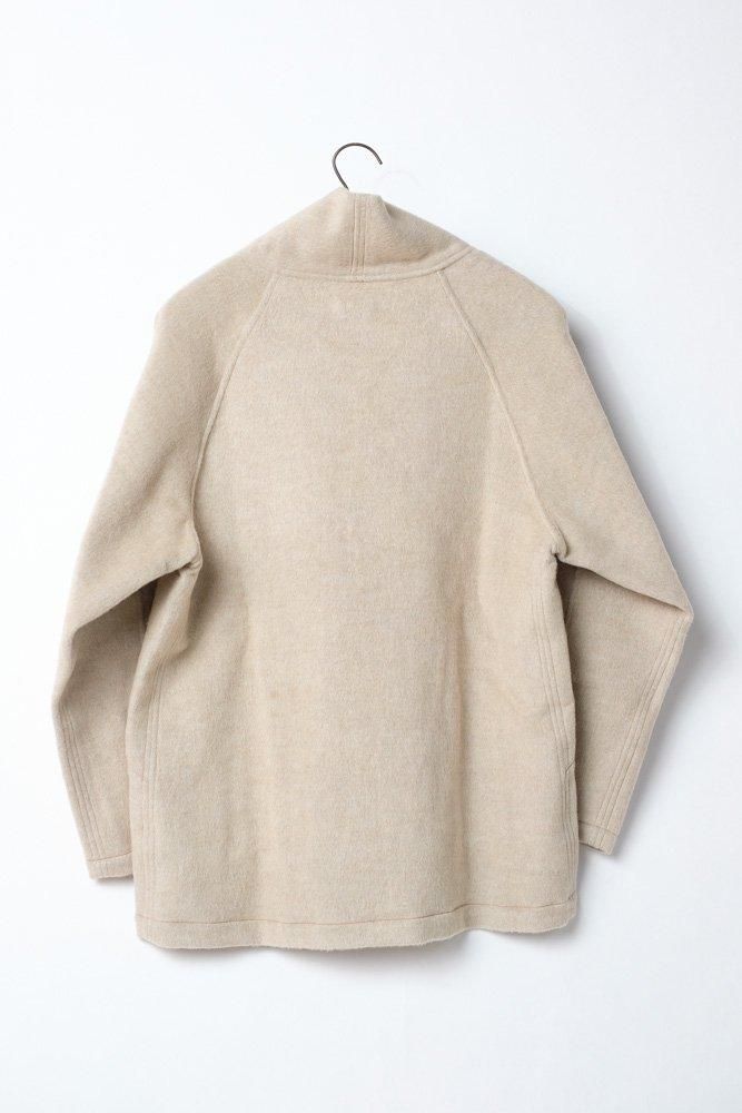 ウールシルクキャメル半纏ブルゾン 白茶 / MITTAN通販 ミッタン