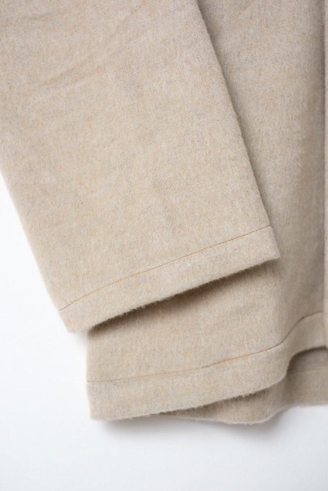 ウールシルクキャメル半纏ブルゾン 白茶 / MITTAN通販 ミッタン