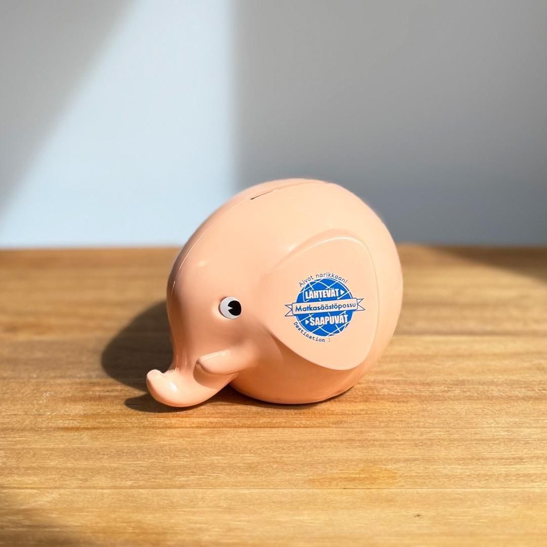 エレファントバンクS | 貯金箱 | 2025年限定ピーチカラー - 北欧雑貨の
