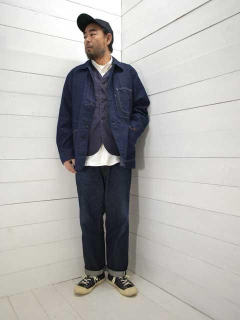 POST OVERALLS (ポストオーバーオールズ) POST44 -8oz. denim indigo