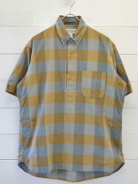 SASSAFRAS(ササフラス) WHEEL BARROW SHELL SHIRT 1/2 -Block Check