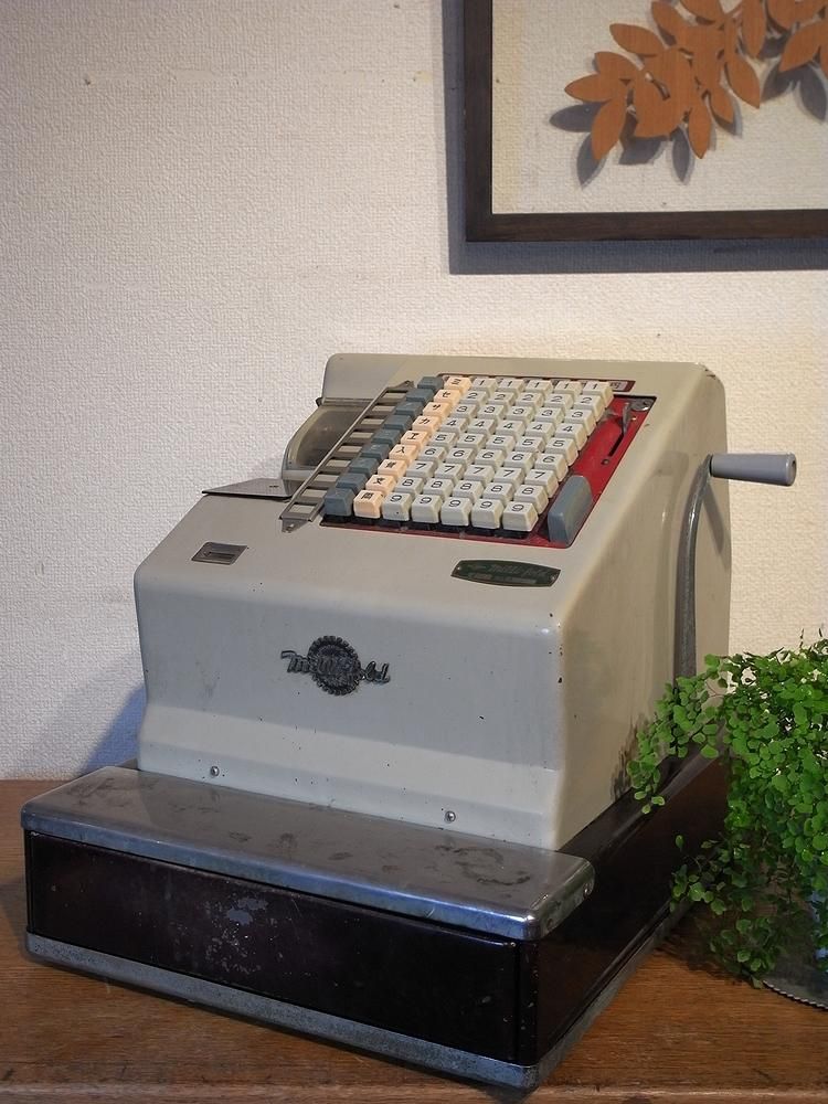 昭和レトロ 日本金銭機械 Nippon 手動式レジスター 当時物