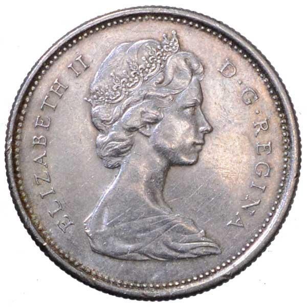 エリザベス2世25セント銀貨|カナダ|コレクターズショップのトモリンズ24