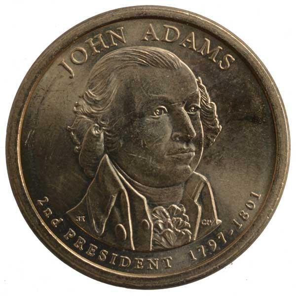 第2代アメリカ大統領ジョンアダムズ記念1ドル硬貨|コレクターズ