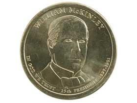 第25代アメリカ大統領ウィリアム・マッキンリー記念1ドル硬貨