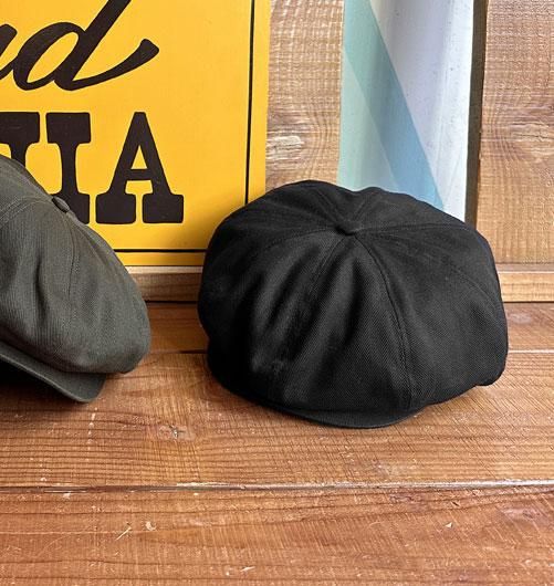 HK10969 SD Twill News Boy Cap Black L SD Twill News Boy Cap（SD