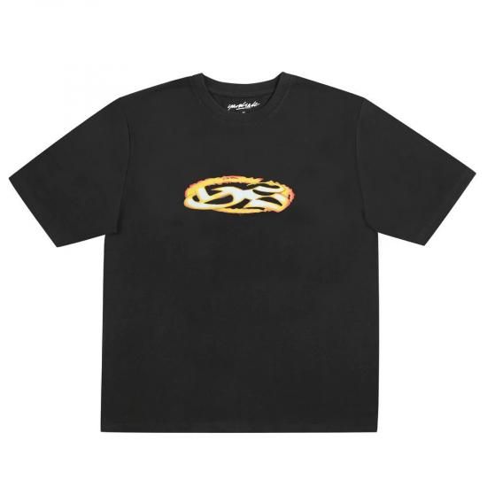 YARDSALE ヤードセール YS FIRE TEE BLACK