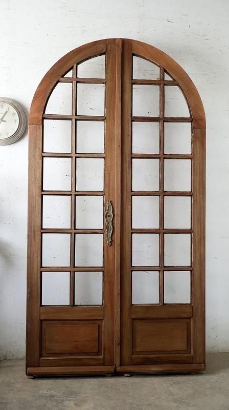 フランスアンティーク|アーチ観音開きドア - フランス アンティーク