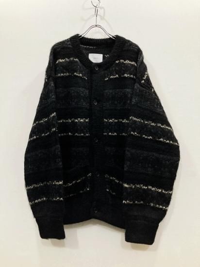 stein（シュタイン）2022AW 22AW SILK MOHAIR FAIR ISLE KNIT CARDIGAN