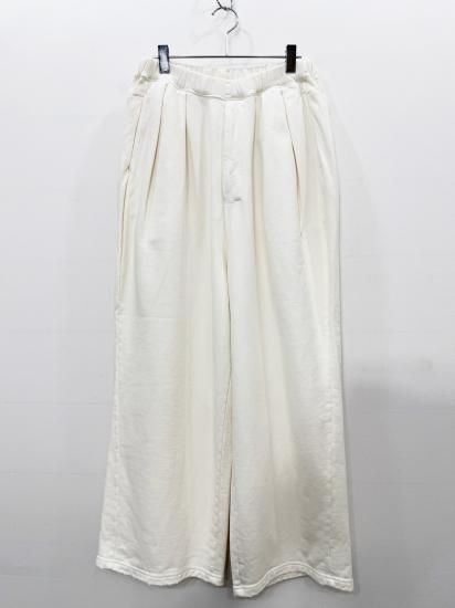 ANCELLM（アンセルム） 2025SS 25SS TUCK SWEAT PANTS White - Laid