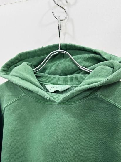 ANCELLM（アンセルム） 2025SS 25SS DYED DAMAGE HOODIE Green - Laid