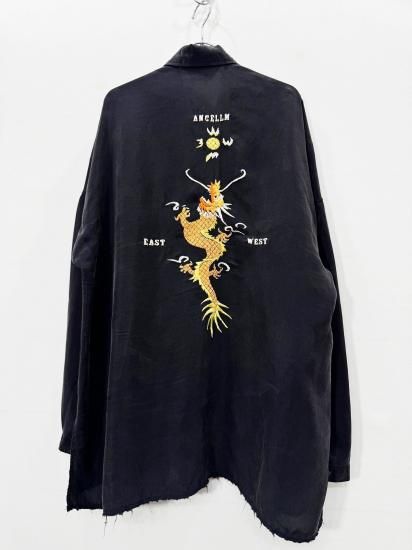 ANCELLM（アンセルム） 2025SS 25SS AGING EMBROIDERY SHIRT Black