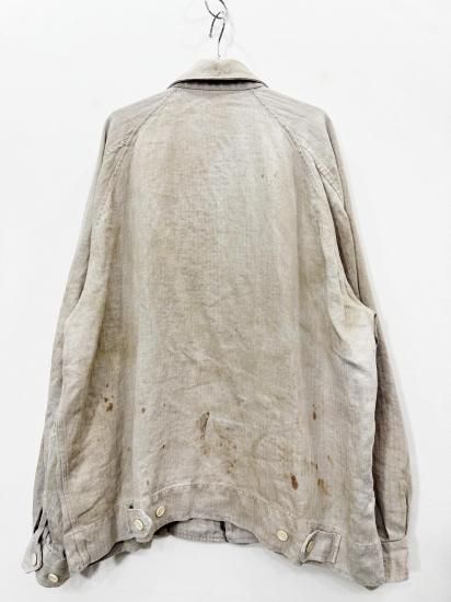 ssstein（シュタイン）2025AW 25AW HEAVY LINEN HERRINGBONE ZIP