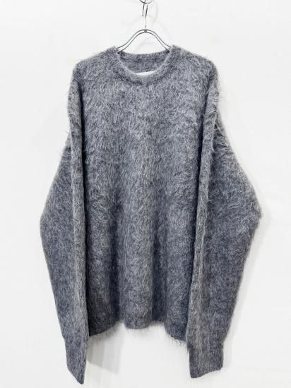 ssstein（シュタイン）2025AW 25AW KID MOHAIR KNIT CREW NECK LS Grey