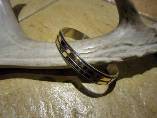 Bruce Morgan 14Kチゼルワークバングル - Laid back(レイドバック