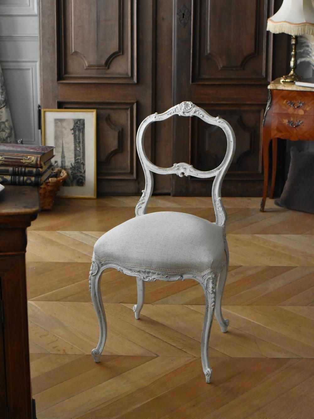 フランスアンティーク家具 バルーンバックチェア.8 アンティークインテリア