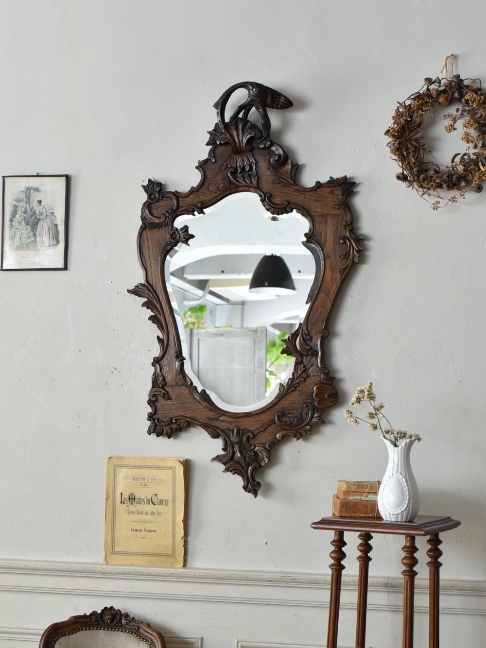 フランスアンティークインテリア アンティークミラー.5 フレンチミラー