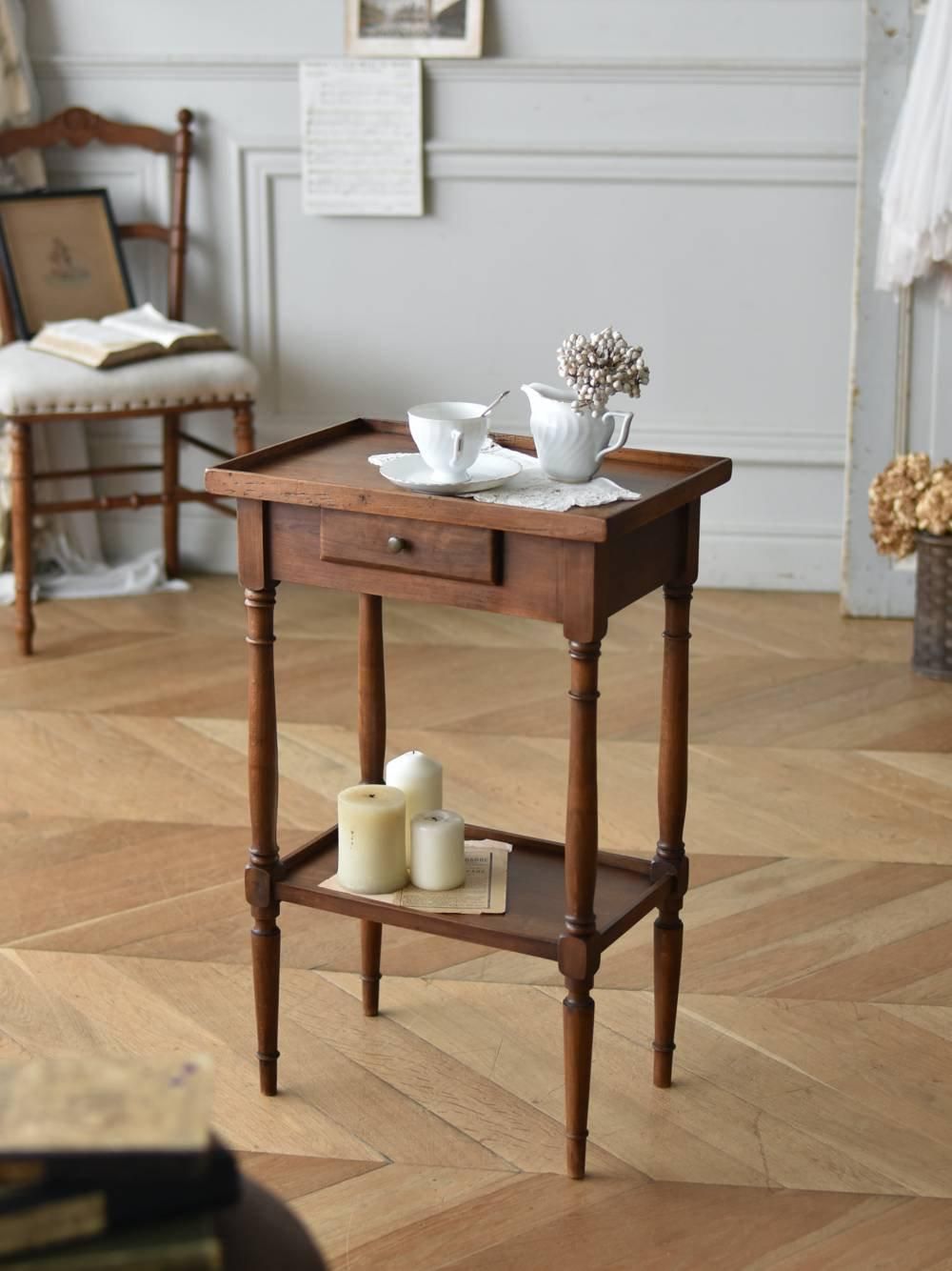 フランスアンティーク家具 アンティークサイドテーブル.6 ミニテーブル