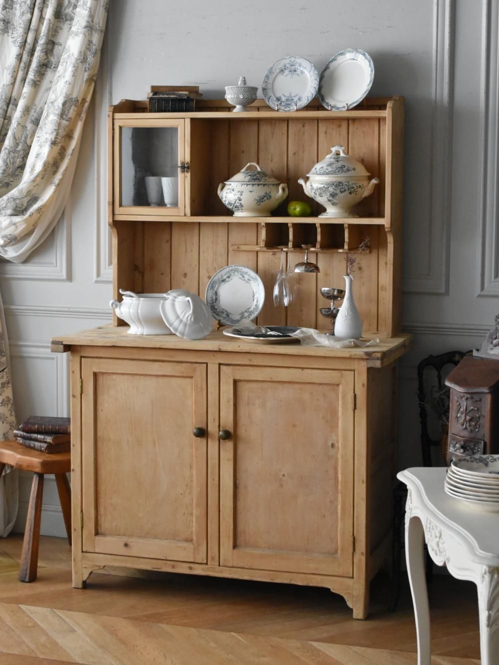 アンティークカップボード.27 フランスアンティーク家具 食器棚 パイン