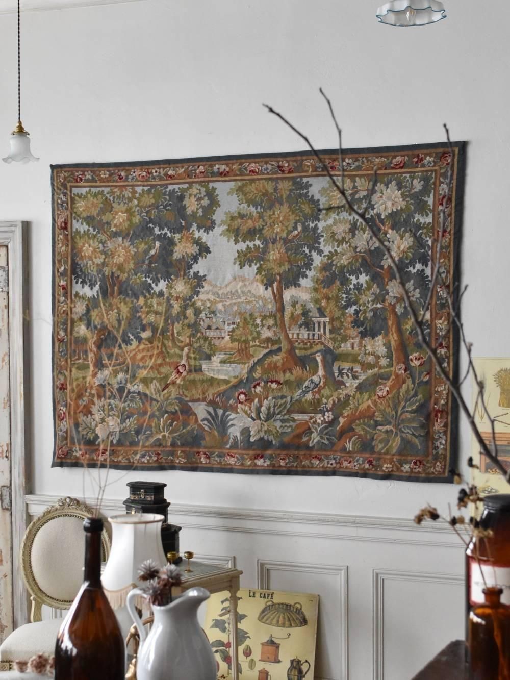 フランスアンティーク雑貨 タペストリー ゴブラン織り ウォール