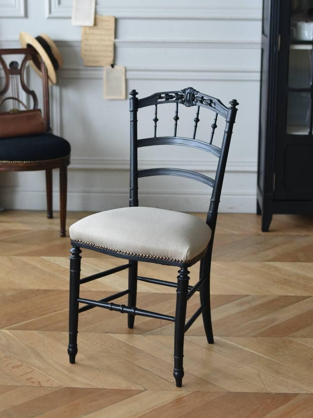 アンティークチェア.Black7 フランスアンティーク家具 椅子 フレンチシック