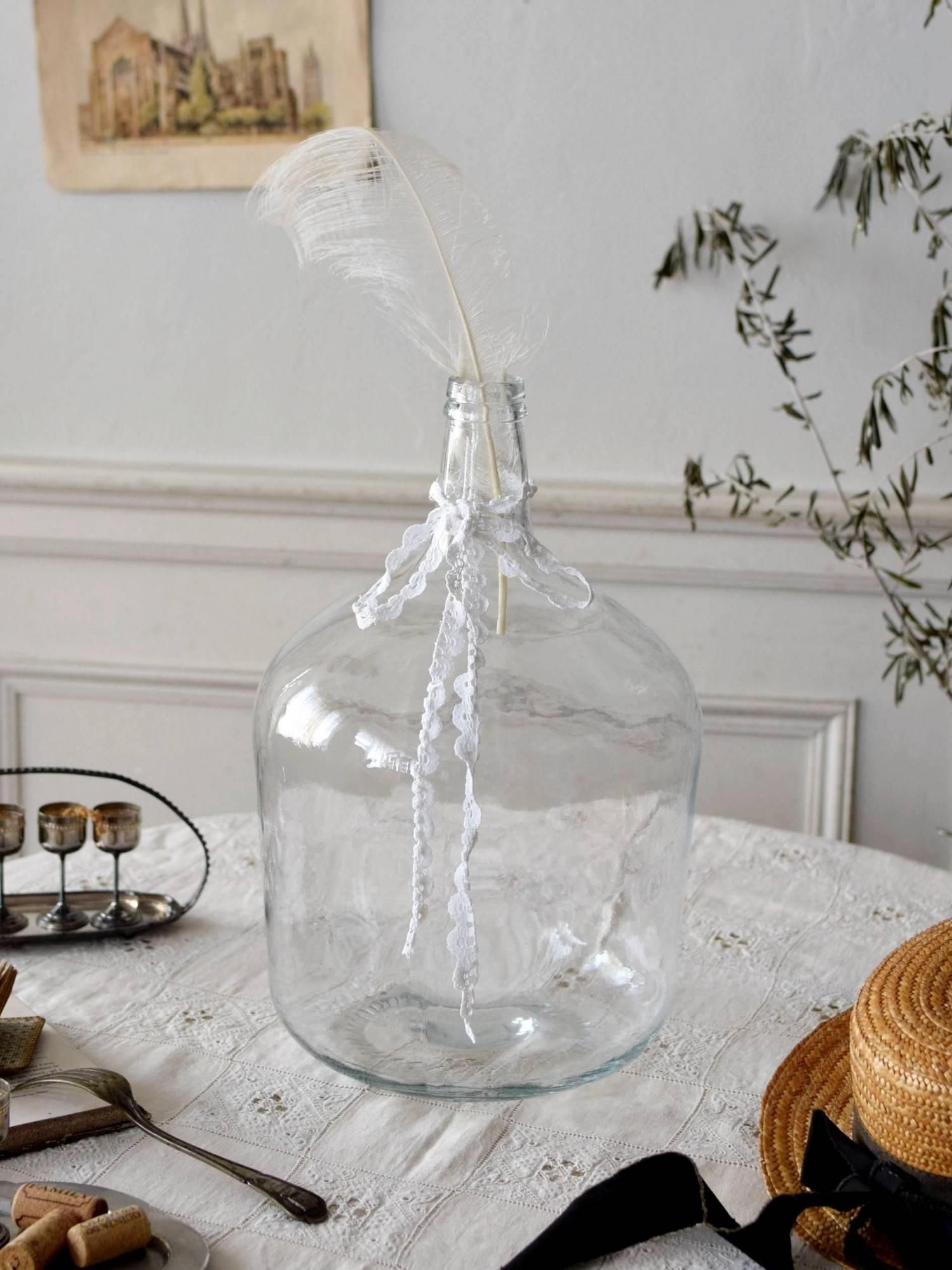 デミジョンボトル.Clear フランス ヴィンテージ ワインボトル