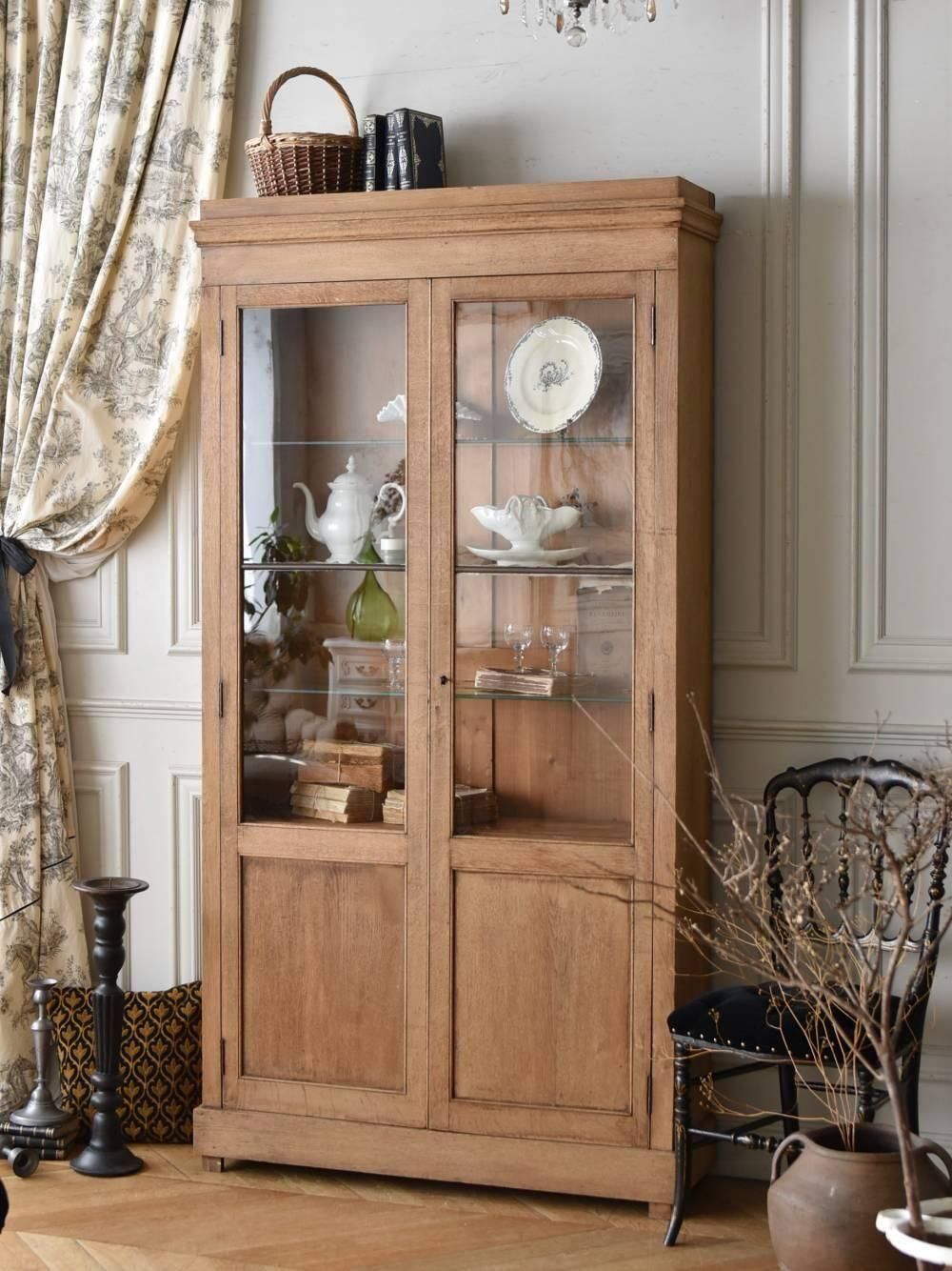 アンティークガラスキャビネット.56 フランスアンティーク家具 食器棚