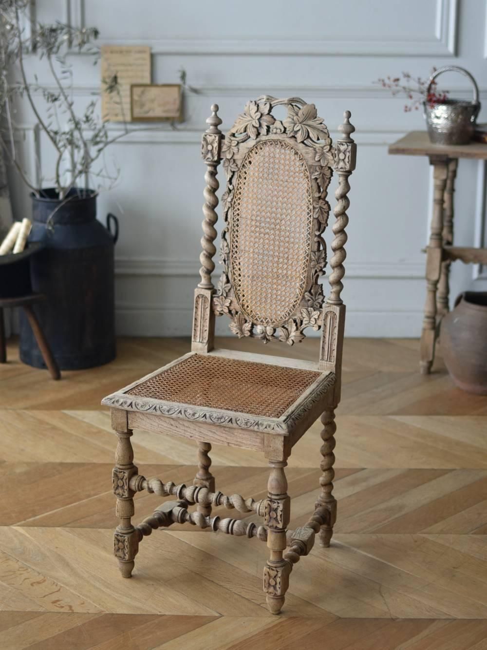 ハイバックチェア.C フランスアンティーク家具 椅子 デコラティブ