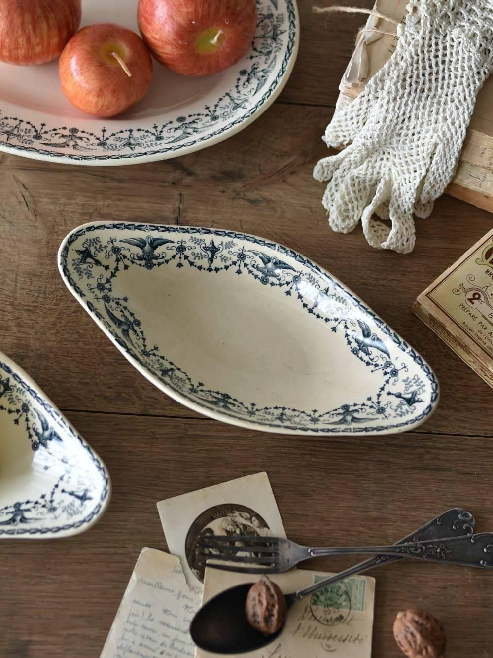 ラヴィエ1.Primerose フランスアンティーク食器 テーブルウェア プレート