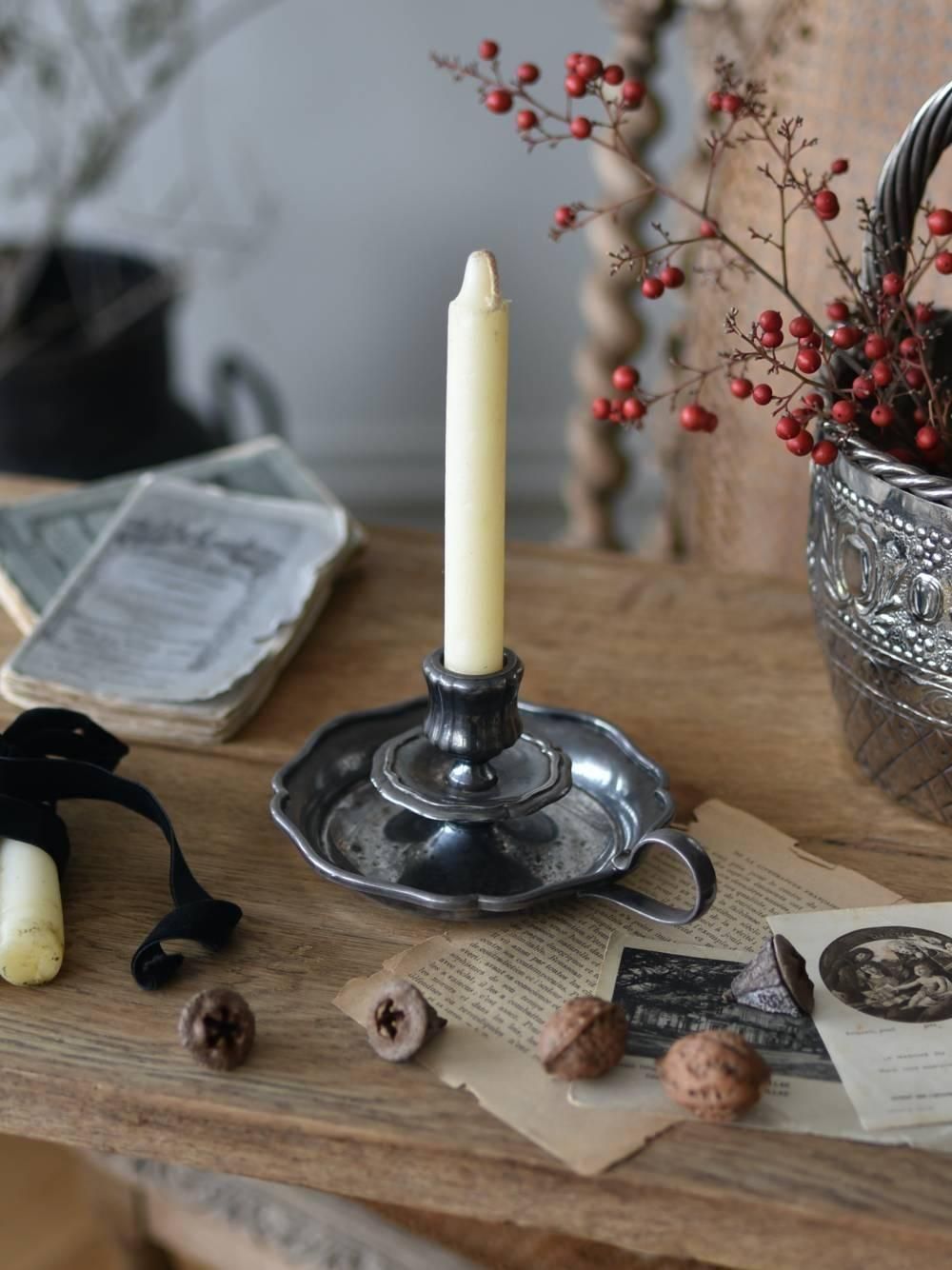 キャンドルスタンド.St.Medard フランスヴィンテージ雑貨 燭台 蝋燭立て