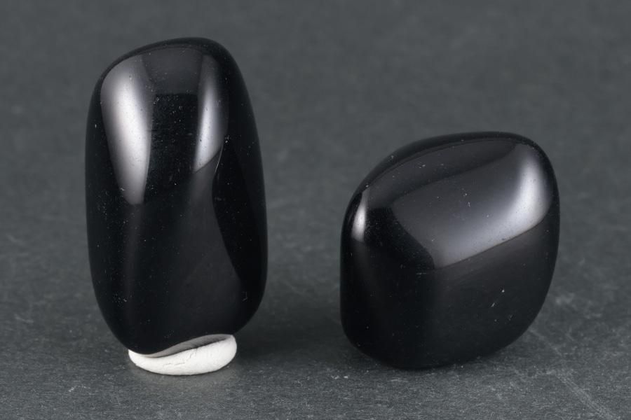 和田峠産黒曜石 原石磨き2個セット43.1g｜天然石 通販キラリ石