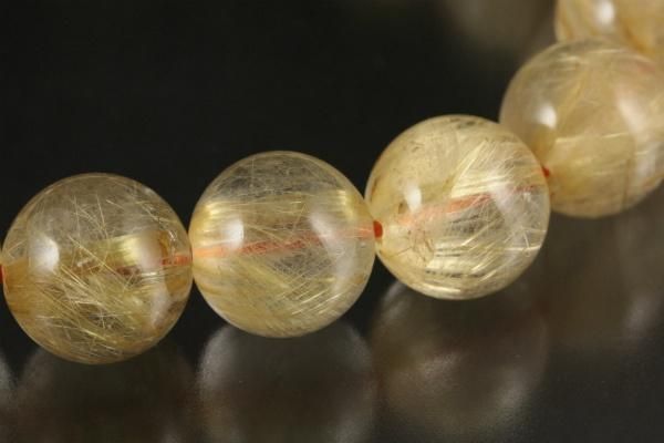 ルチルクォーツ12mmブレスレット｜天然石アクセサリー通販 キラリ石